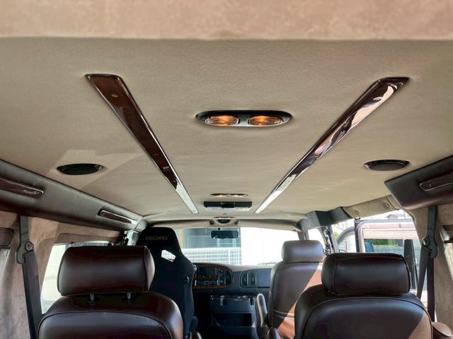 ダッジ・ラム B1500リージェンシー コンバージョン 2003年最終モデル 車高調ローダウン ワンオフサイドマフラー シート張替え D席レカロ ノーマルシート&ハンドル車内 ダッジ専用ワタナベアルミ 防錆コート(56枚目)