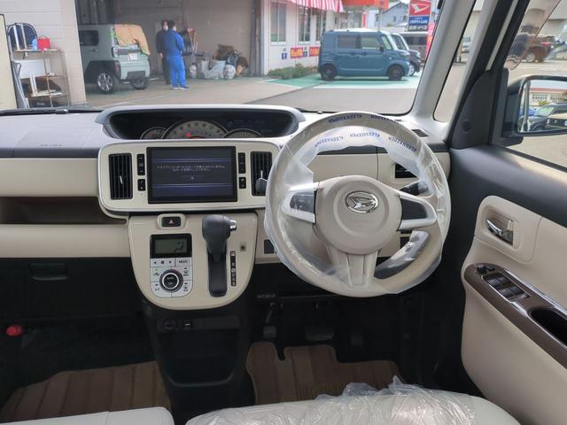 ムーヴキャンバス Ｇメイクアップ　ＳＡＩＩ　ＥＴＣ　バックカメラ　両側電動スライドドア　ＴＶ　衝突被害軽減システム　ＬＥＤヘッドランプ　スマートキー　アイドリングストップ　電動格納ミラー　ベンチシート　ＣＶＴ　盗難防止システム　ＡＢＳ　ＥＳＣ（9枚目）