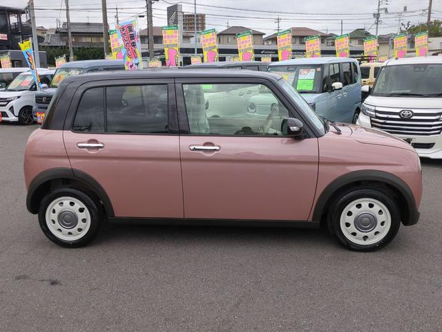 アルトラパンLC X バックカメラ クリアランスソナー レーンアシスト 衝突被害軽減システム LEDヘッドランプ スマートキー アイドリングストップ 電動格納ミラー シートヒーター ベンチシート CVT 盗難防止システム(5枚目)