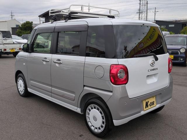 ムーヴキャンバス ストライプスG 全周囲カメラ 両側電動スライドドア TV クリアランスソナー 衝突被害軽減システム LEDヘッドランプ スマートキー アイドリングストップ 電動格納ミラー シートヒーター ベンチシート CVT(8枚目)