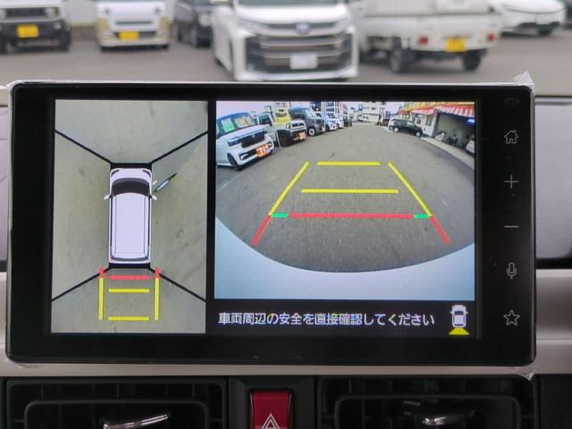 ムーヴキャンバス ストライプスG 全周囲カメラ 両側電動スライドドア TV クリアランスソナー 衝突被害軽減システム LEDヘッドランプ スマートキー アイドリングストップ 電動格納ミラー シートヒーター ベンチシート CVT(16枚目)