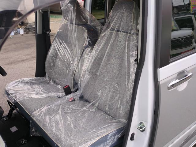 ムーヴキャンバス ストライプスG 全周囲カメラ 両側電動スライドドア TV クリアランスソナー 衝突被害軽減システム LEDヘッドランプ スマートキー アイドリングストップ 電動格納ミラー シートヒーター ベンチシート CVT(18枚目)