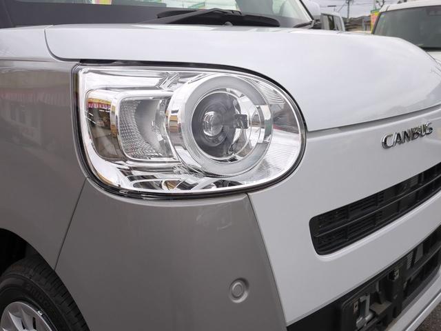 ムーヴキャンバス ストライプスG 全周囲カメラ 両側電動スライドドア TV クリアランスソナー 衝突被害軽減システム LEDヘッドランプ スマートキー アイドリングストップ 電動格納ミラー シートヒーター ベンチシート CVT(27枚目)