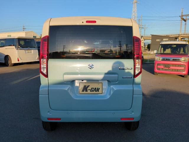 スペーシア ハイブリッドX ETC 全周囲カメラ 両側電動スライドドア ナビ TV クリアランスソナー レーンアシスト 衝突被害軽減システム LEDヘッドランプ スマートキー アイドリングストップ シートヒーター ベンチシート(4枚目)