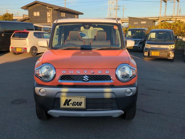 ハスラー Ｇ　ＥＴＣ　ナビ　ＴＶ　レーンアシスト　衝突被害軽減システム　スマートキー　アイドリングストップ　シートヒーター　ベンチシート　ＣＶＴ　盗難防止システム　ＡＢＳ　ＥＳＣ　衝突安全ボディ　エアコン（3枚目）