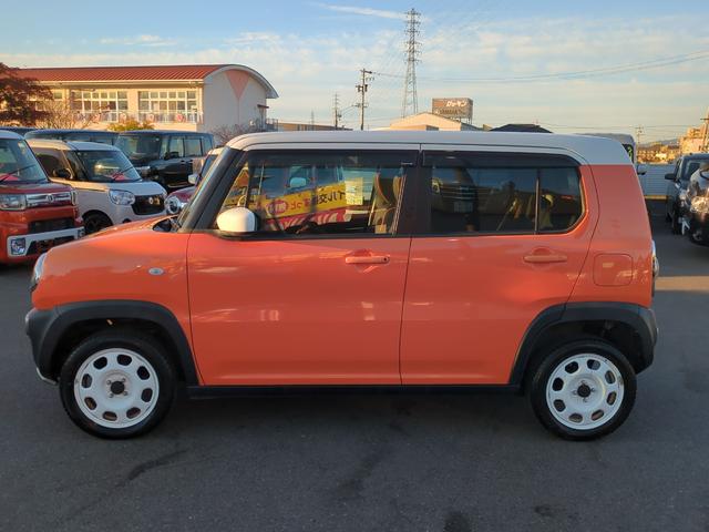 ハスラー Ｇ　ＥＴＣ　ナビ　ＴＶ　レーンアシスト　衝突被害軽減システム　スマートキー　アイドリングストップ　シートヒーター　ベンチシート　ＣＶＴ　盗難防止システム　ＡＢＳ　ＥＳＣ　衝突安全ボディ　エアコン（4枚目）