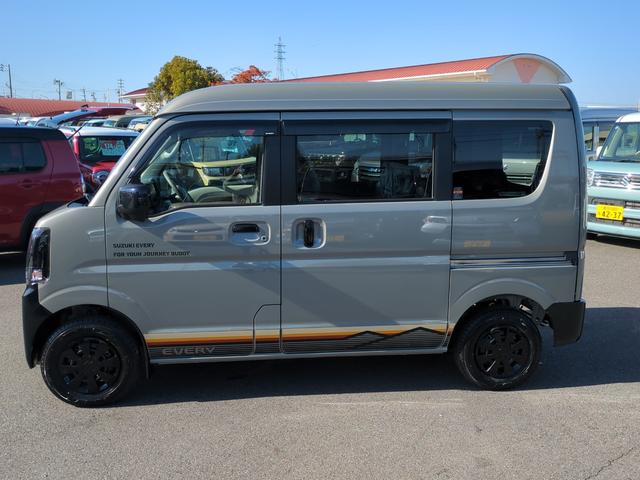 エブリイ Ｊリミテッド　４ＷＤ　ＣＶＴ　衝突被害軽減システム　クリアランスソナー　レーンアシスト　バックカメラ　両側電動スライドドア　スマートキー　アイドリングストップ　シートヒーター　ＬＥＤヘッドランプ（4枚目）