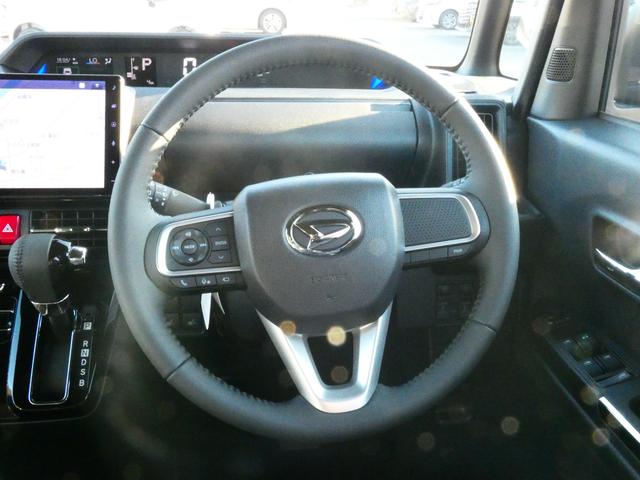 タント カスタムＲＳ　届出済未使用車　３６０°カメラ　１０型ナビ　地デジ　ＡＤＢ　シートヒーター　衝突回避支援　誤発進抑制　車線逸脱抑制　選考発信者お知らせ　標識認識　両側電動スライド　スマホ接続（5枚目）