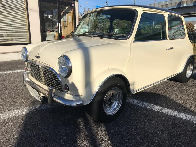 MINI メイフェア 4速マニュアルシフト 同色全塗装済みMk-I仕様 6Jオーバーフェンダー&Sスター10インチアルミ バルタンステンレスセンターマフラー 前後Hi-Loキット ナルディレザーステアリング 1年保証(7枚目)