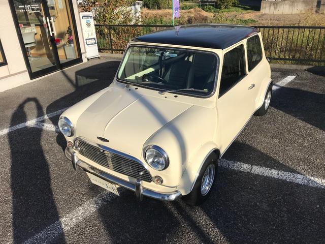 MINI メイフェア 4速マニュアルシフト 同色全塗装済みMk-I仕様 6Jオーバーフェンダー&Sスター10インチアルミ バルタンステンレスセンターマフラー 前後Hi-Loキット ナルディレザーステアリング 1年保証(13枚目)