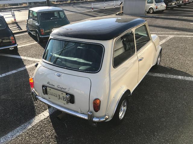 MINI メイフェア 4速マニュアルシフト 同色全塗装済みMk-I仕様 6Jオーバーフェンダー&Sスター10インチアルミ バルタンステンレスセンターマフラー 前後Hi-Loキット ナルディレザーステアリング 1年保証(14枚目)