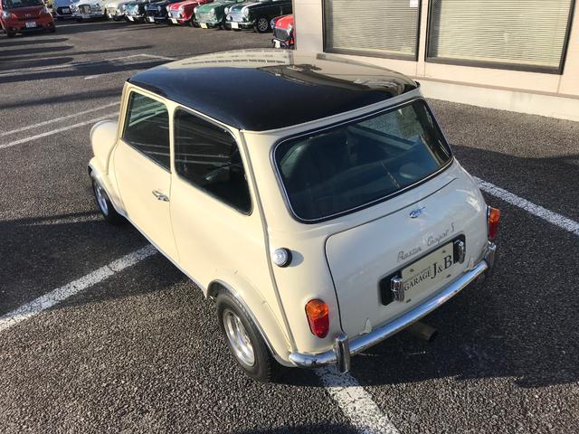 MINI メイフェア 4速マニュアルシフト 同色全塗装済みMk-I仕様 6Jオーバーフェンダー&Sスター10インチアルミ バルタンステンレスセンターマフラー 前後Hi-Loキット ナルディレザーステアリング 1年保証(15枚目)