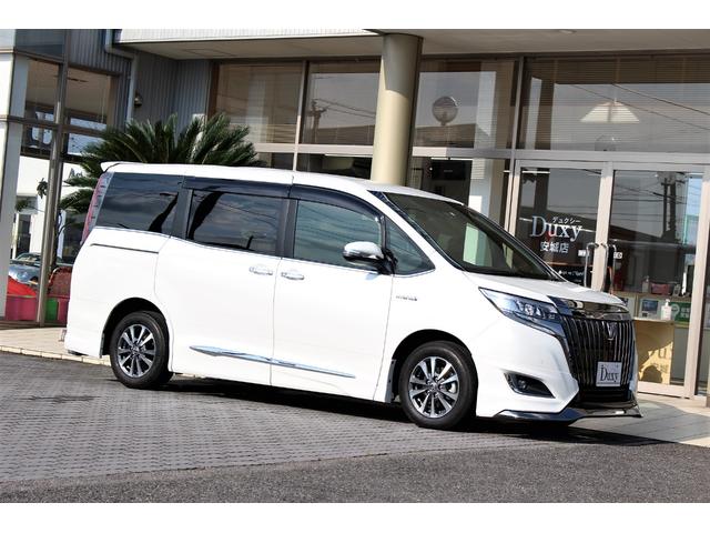 エスクァイア トヨタ ハイブリッドｇｉプレミアムパッケジブラックテーラード 特別仕様車 モデリスタエアロ マフラーカッター アルパイン１１インチナビ １２ ８インチ後席モニター デジタルインナーミラー 専用ハーフレザー コンビステアリングの中古車詳細 中古