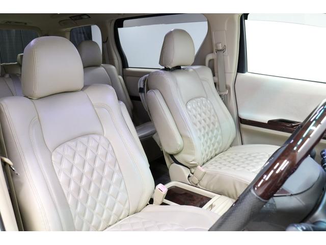 ヴェルファイア ２．４Ｘ　社外エアロ　カロッツェリアナビ　バックカメラ　フロントビューカメラ　ＨＩＤヘッドランプ　後席モニター　革調シートカバー　レーダー探知機　前後ドライブレコーダー　ＥＴＣ　木目インパネ取付　純正アルミ（37枚目）