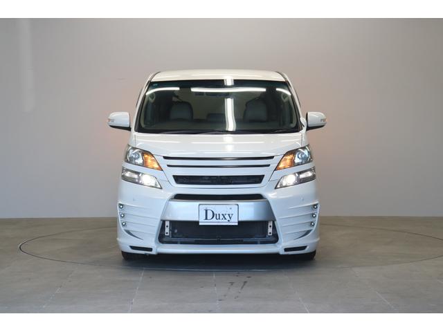 ヴェルファイア ２．４Ｘ　社外エアロ　カロッツェリアナビ　バックカメラ　フロントビューカメラ　ＨＩＤヘッドランプ　後席モニター　革調シートカバー　レーダー探知機　前後ドライブレコーダー　ＥＴＣ　木目インパネ取付　純正アルミ（8枚目）