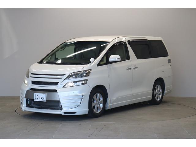 ヴェルファイア ２．４Ｘ　社外エアロ　カロッツェリアナビ　バックカメラ　フロントビューカメラ　ＨＩＤヘッドランプ　後席モニター　革調シートカバー　レーダー探知機　前後ドライブレコーダー　ＥＴＣ　木目インパネ取付　純正アルミ（10枚目）