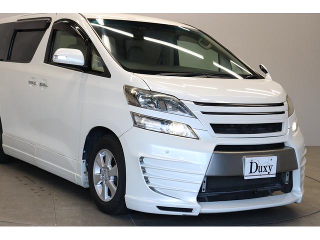 ヴェルファイア ２．４Ｘ　社外エアロ　カロッツェリアナビ　バックカメラ　フロントビューカメラ　ＨＩＤヘッドランプ　後席モニター　革調シートカバー　レーダー探知機　前後ドライブレコーダー　ＥＴＣ　木目インパネ取付　純正アルミ（12枚目）