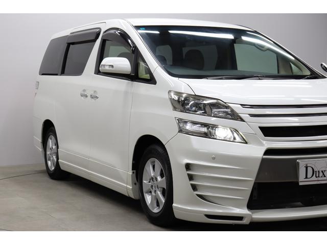 ヴェルファイア ２．４Ｘ　社外エアロ　カロッツェリアナビ　バックカメラ　フロントビューカメラ　ＨＩＤヘッドランプ　後席モニター　革調シートカバー　レーダー探知機　前後ドライブレコーダー　ＥＴＣ　木目インパネ取付　純正アルミ（20枚目）