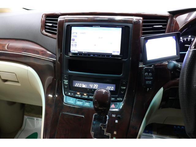 ヴェルファイア ２．４Ｘ　社外エアロ　カロッツェリアナビ　バックカメラ　フロントビューカメラ　ＨＩＤヘッドランプ　後席モニター　革調シートカバー　レーダー探知機　前後ドライブレコーダー　ＥＴＣ　木目インパネ取付　純正アルミ（52枚目）