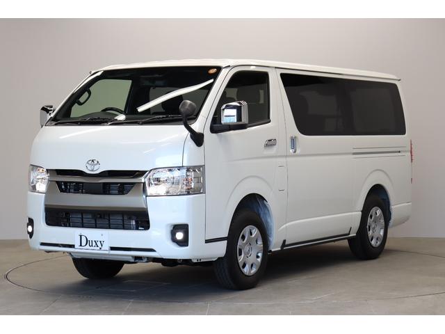 ハイエースバン ロングスーパーGL ダークプライムS 8型最終特別仕様車 寒冷地仕様&リヤフォグ 4WD ディーゼルターボ 登録済未使用車 全周囲モニター デジタルインナーミラー 20周年記念スカッフプレート 両側パワースライド AC100Vコンセント(10枚目)