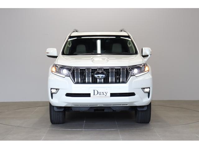 ランドクルーザープラド ＴＸ　Ｌパッケージ　寒冷地仕様　７人乗　ムーンルーフ　ベージュ革シート　アルパインＢＩＧ－Ｘ１１型ナビ　前後方ドライブレコーダー　バックカメラ　ビルトインＥＴＣ　レーダークルーズコントロール　パーキングサポートブレーキ（4枚目）