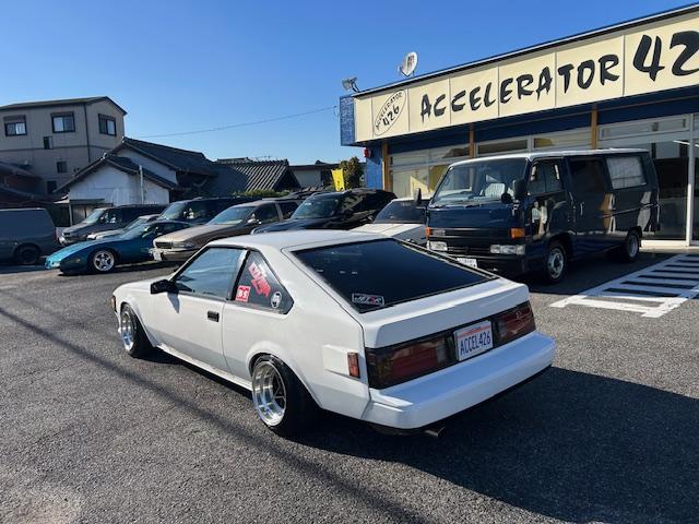 セリカＸＸ ＧＴ　車高調　スターシャーク１４ＡＷ　社外（マフラー・エアクリ・ストラットバー・シート・シフトノブ）　ステアリング（ＴＲＤ）　ＣＤ／ＣＳ（ＫＥＮＷＯＯＤ）　ＥＴＣ　字光式ナンバー　自社顧客下取車（3枚目）