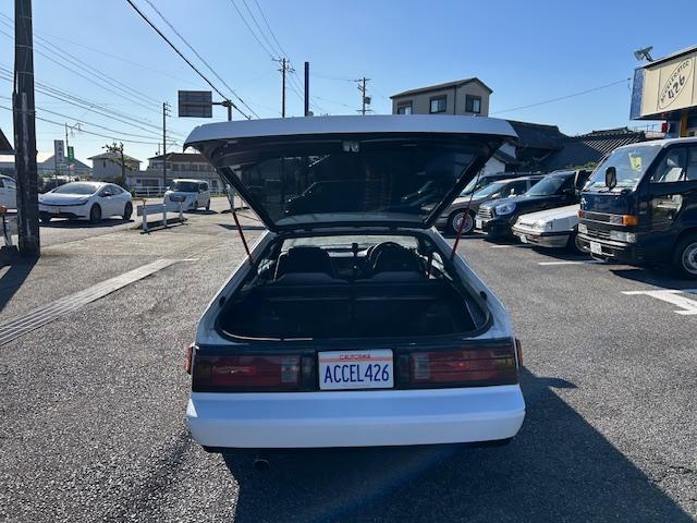 セリカＸＸ ＧＴ　車高調　スターシャーク１４ＡＷ　社外（マフラー・エアクリ・ストラットバー・シート・シフトノブ）　ステアリング（ＴＲＤ）　ＣＤ／ＣＳ（ＫＥＮＷＯＯＤ）　ＥＴＣ　字光式ナンバー　自社顧客下取車（15枚目）