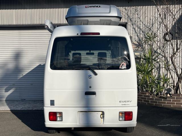 エブリイ ジョインターボ　ハイルーフ　軽キャン　車中泊　テーブル　可動式室内　フルフラット　ＴＶナビ　オーディオ　ＡＣコンセント２つ　サイドオーニング（5枚目）