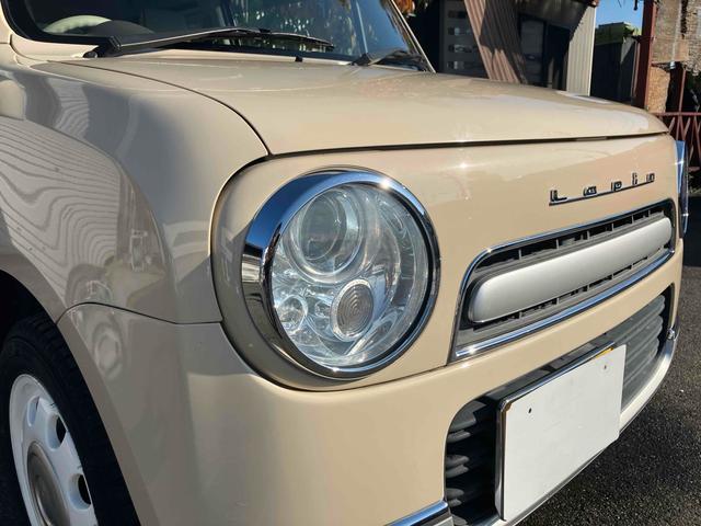 アルトラパンショコラ X ETC バックカメラ TV オートライト HID スマートキー アイドリングストップ 電動格納ミラー ベンチシート CVT 盗難防止システム ABS 衝突安全ボディ エアコン パワーステアリング(10枚目)