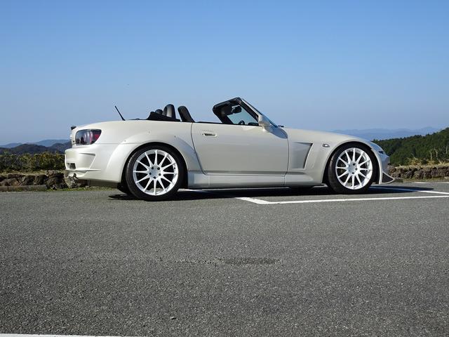 Ｓ２０００ タイプＶ　ＡＳＭドライカーボンフェンダー　フロントバンパー　ボンネット　ＡＰレーシングキャリパー　６速ＭＴ　ＡＳＭレカロシート　純正ハードトップ付き　プロドライブ１８インチ鍛造アルミ　ＡＰ１最終モデル（77枚目）