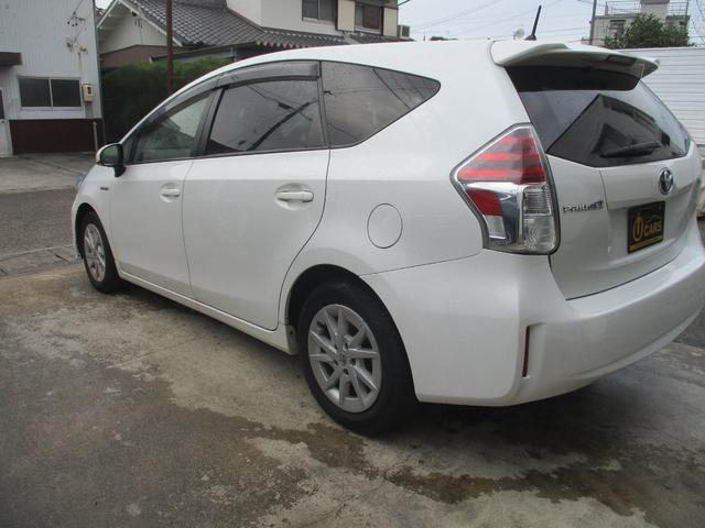 プリウスアルファ S モデリスタエアロ HID フルセグTV ケンウッド8インチ彩速ナビ Bluetooth対応 バックカメラ ETC スマートキー プッシュスタート(4枚目)