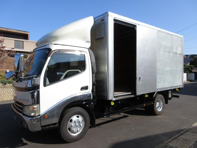 デュトロ 　アルミバン　マルチパワーゲート　内寸４２０ｘ２０８ｘ１９３　ワイドロング　準中型免許　スライドドア　４Ｌターボ　６速　シャッター　ＢＤＧ－ＸＺＵ４１４Ｍ　最大積載量３５５０キロ　車両総重量７４９５キロ（2枚目）