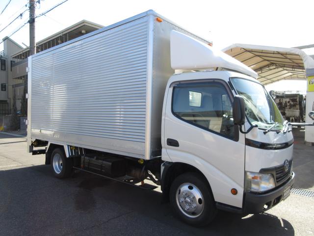 ダイナトラック アルミバン 垂直パワーゲート 内寸445x177x207 標準ロング AT 準中型免許 2t積載 4Lターボ BDG-XZU348 観音ドア交換済み 最大積載量2000キロ 車両総重量5565キロ(9枚目)
