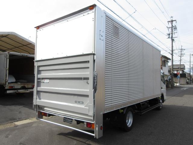 キャンター アルミバン 垂直パワーゲート 内寸508x208x208 5.2ノンターボ 準中型 5速 煤焼きなし 2t積載 コーキング処理済 KK-FE82EG 最大積載量2000キロ 車両総重量5605キロ(4枚目)