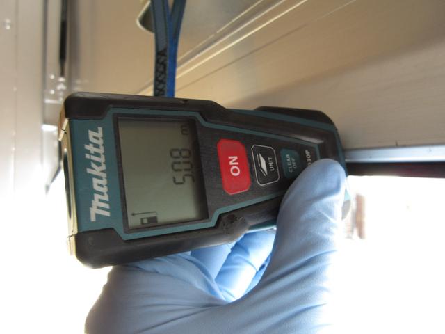 キャンター アルミバン 垂直パワーゲート 内寸508x208x208 5.2ノンターボ 準中型 5速 煤焼きなし 2t積載 コーキング処理済 KK-FE82EG 最大積載量2000キロ 車両総重量5605キロ(28枚目)