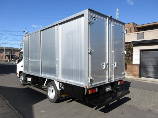 デュトロ アルミバン 標準ロング ボトルカー 内寸117x171x171(後部) 準中型免許 工作車ベース 作業車ベース AT 3t積載 TKG-XZU650M 最大積載量3000キロ 車両総重量6525キロ(24枚目)