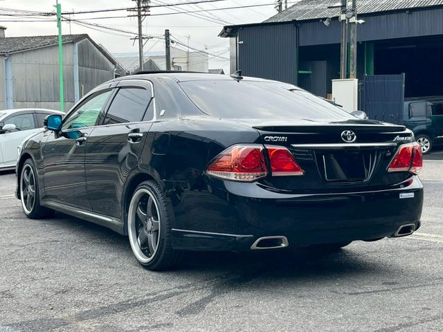 クラウン 2.5アスリート アニバーサリーエディション サンルーフ クルーズコントロール シートベンチレーション エアロ メーカーオプションナビ CD・DVD再生 テレビ視聴 電動シート シートメモリー バックカメラ ETC carlssonアルミ フォグ(14枚目)