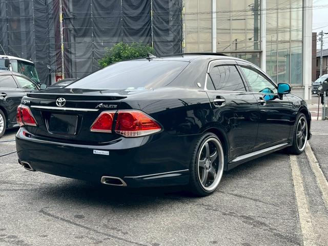 クラウン 2.5アスリート アニバーサリーエディション サンルーフ クルーズコントロール シートベンチレーション エアロ メーカーオプションナビ CD・DVD再生 テレビ視聴 電動シート シートメモリー バックカメラ ETC carlssonアルミ フォグ(15枚目)