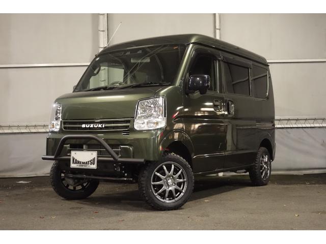 エブリイ ＰＡリミテッド　５速マニュアル　パートタイム４ＷＤ　アゲバン　リフトアップ　しし狩　バンパーガード　社外アルミオープンカントリー新品　レザー調シートカバー　ナビ　ＴＶ　バックカメラ　　ＥＴＣ　ワンオーナー（2枚目）