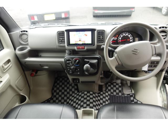 エブリイ ＰＡリミテッド　５速マニュアル　パートタイム４ＷＤ　アゲバン　リフトアップ　しし狩　バンパーガード　社外アルミオープンカントリー新品　レザー調シートカバー　ナビ　ＴＶ　バックカメラ　　ＥＴＣ　ワンオーナー（3枚目）