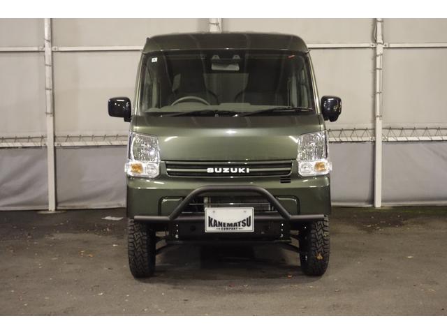 エブリイ ＰＡリミテッド　５速マニュアル　パートタイム４ＷＤ　アゲバン　リフトアップ　しし狩　バンパーガード　社外アルミオープンカントリー新品　レザー調シートカバー　ナビ　ＴＶ　バックカメラ　　ＥＴＣ　ワンオーナー（5枚目）