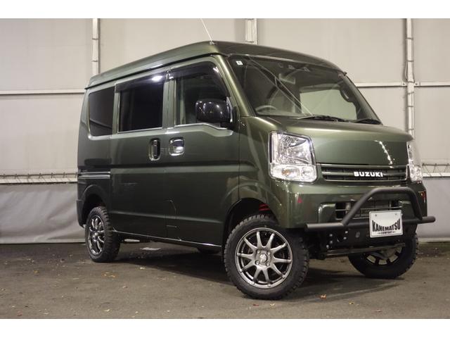 エブリイ ＰＡリミテッド　５速マニュアル　パートタイム４ＷＤ　アゲバン　リフトアップ　しし狩　バンパーガード　社外アルミオープンカントリー新品　レザー調シートカバー　ナビ　ＴＶ　バックカメラ　　ＥＴＣ　ワンオーナー（8枚目）