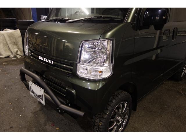 エブリイ ＰＡリミテッド　５速マニュアル　パートタイム４ＷＤ　アゲバン　リフトアップ　しし狩　バンパーガード　社外アルミオープンカントリー新品　レザー調シートカバー　ナビ　ＴＶ　バックカメラ　　ＥＴＣ　ワンオーナー（41枚目）