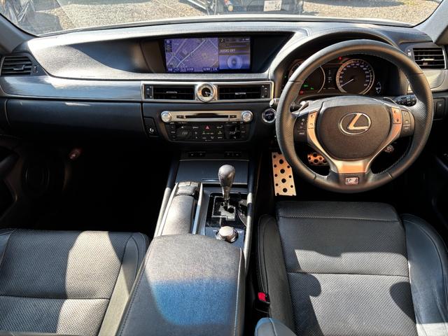 GS GS450h Fスポーツ 黒革シート シートヒーター パワーシート シートエアコン LEDヘッドライト クリアランスソナー 純正HDDナビ Bluetoothオーディオ バックモニター CD再生 DVD再生(5枚目)