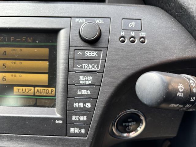 プリウス Ｓ　クリアランスソナー　社外デジタルインナーミラー　ドライブレコーダー前後　純正ＨＤＤナビ　ＣＤ再生　ＤＶＤ再生　バックカメラ　ＥＴＣ車載器（48枚目）