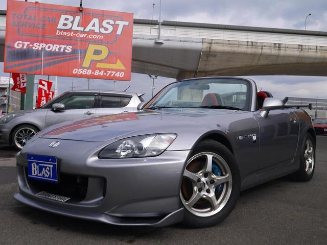 Ｓ２０００ ベースグレード　６速ＭＴ　ＨＩＤ　スプーンフロントキャリパー　スプーンカーボンエアダク　ＥＴＣ　無限メーター　無限リアウイング　レザーシート　純正アルミ　ワンオーナー（2枚目）