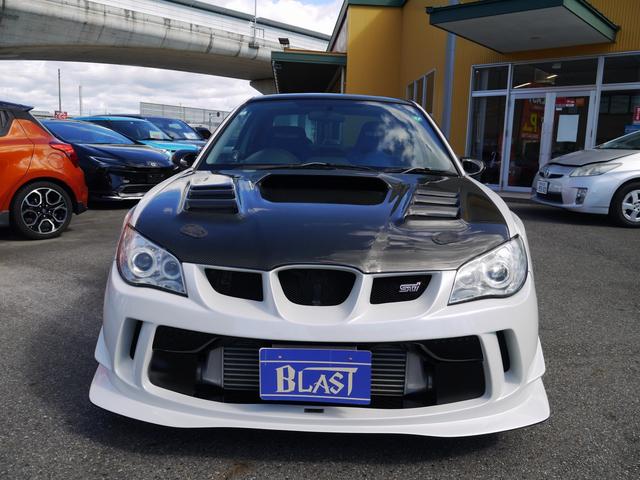 インプレッサ WRX STI Aライン Defi3連メーター エンドレスキャリパー STIクイックリリースボス オーバーフェンダー カーボンボンネット レカロフルバケ HKS車高調 ゼロスポーツフロントバンパー(6枚目)
