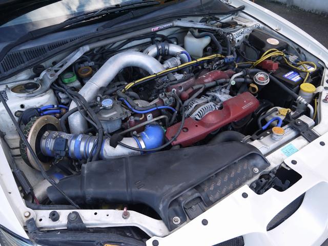 インプレッサ WRX STI Aライン Defi3連メーター エンドレスキャリパー STIクイックリリースボス オーバーフェンダー カーボンボンネット レカロフルバケ HKS車高調 ゼロスポーツフロントバンパー(44枚目)