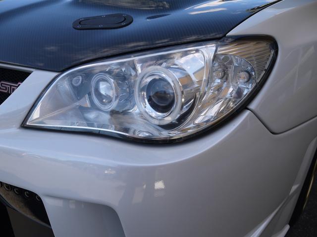 インプレッサ WRX STI Aライン Defi3連メーター エンドレスキャリパー STIクイックリリースボス オーバーフェンダー カーボンボンネット レカロフルバケ HKS車高調 ゼロスポーツフロントバンパー(50枚目)