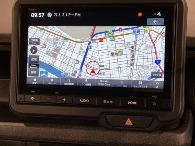 N-BOXカスタム コーディネートスタイル HSENSING新車保証試乗車ワンオーナー オートクルーズ フルフラット フルセグ対応 W電動ドア シートヒータ LED ESC リアカメラ ETC 整備記録簿 ベンチシート エアコン USB ABS(6枚目)